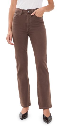 DL1961 DL1961 Halle Straight Instasculpt Jeans Brownstone