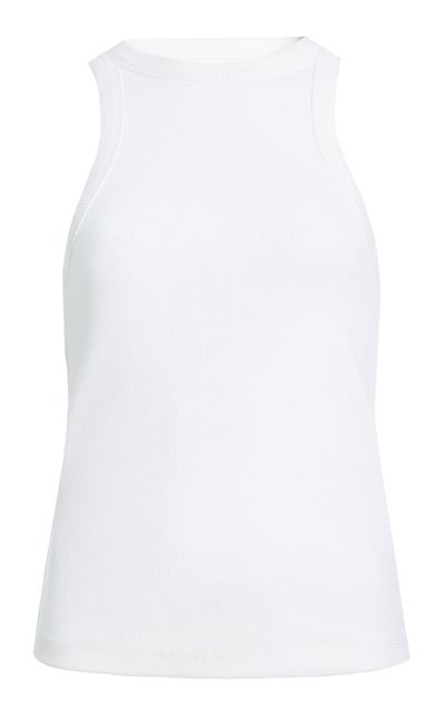 DL1961 DL1961 High Neck Ribbed CottonBlend Tank Top