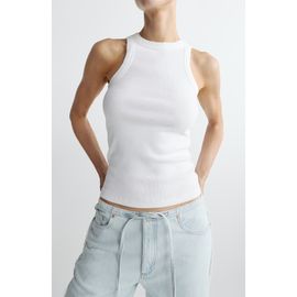 DL1961 DL1961 High Neck Stretch Cotton Rib Tank