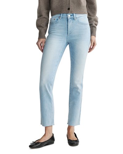 Dl1961 DL1961 Mara Mid Rise Instasculpt Straight Ankle Jeans in Ocean