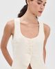 DL1961 DL1961 Mona Vest Crema Linen (Linen) - 2