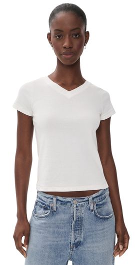 DL1961 DL1961 Shrunken Tee V-Neck White