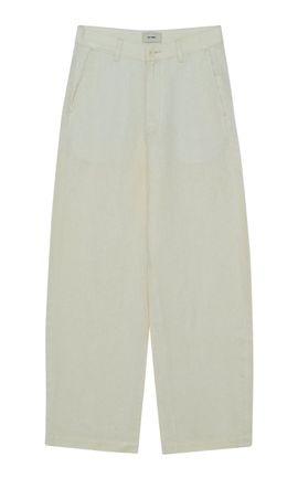 DL1961 DL1961 Taylor Relaxed Barrel HighRise Ankle Linen Pants
