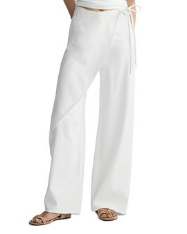 Dl1961 DL1961 Zoie Aura Wrap Front Relaxed Jeans in White Aura