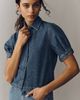 DL1961 Montauk Puff-Sleeve Aura Shirt Top - 1
