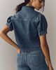 DL1961 Montauk Puff-Sleeve Aura Shirt Top - 2