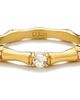 D.LOUISE D.LOUISE Bamboo Cubic Zirconia Ring - 1