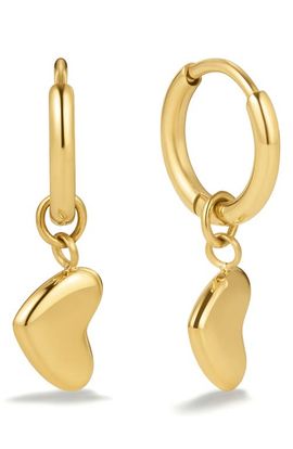 D.LOUISE D.LOUISE Bubble Heart Huggie Hoop Drop Earrings