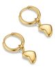 D.LOUISE D.LOUISE Bubble Heart Huggie Hoop Drop Earrings - 4