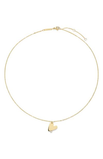 D.LOUISE D.LOUISE Heart with Stones Necklace