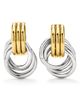 D.LOUISE D.LOUISE Knot Mixed Metal Stud Earrings - 1