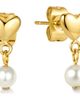 D.LOUISE D.LOUISE Mini Heart Imiitation Pearl Drop Earrings - 1
