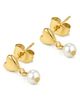 D.LOUISE D.LOUISE Mini Heart Imiitation Pearl Drop Earrings - 3