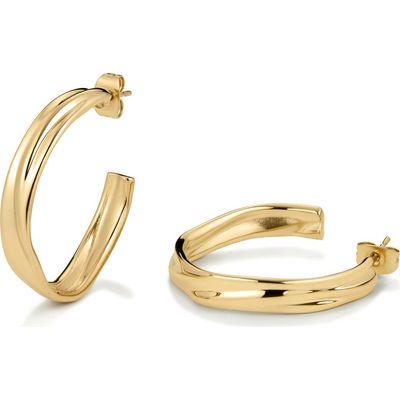 D.LOUISE D.LOUISE Molten Medium Hoop Earrings