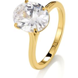 D.LOUISE D.LOUISE Oval Cubic Zirconia Solitaire Ring