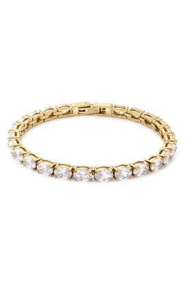 D.LOUISE D.LOUISE Oval Cubic Zirconia Tennis Bracelet