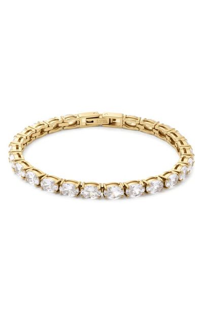 D.LOUISE D.LOUISE Oval Cubic Zirconia Tennis Bracelet