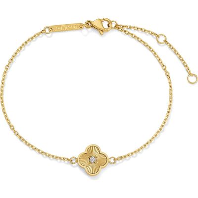 D.LOUISE D.LOUISE Pleated Clover Bracelet