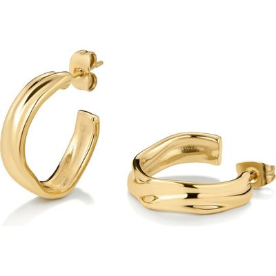 D.LOUISE D.LOUISE Small Molten Hoop Earrings