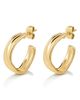 D.LOUISE D.LOUISE Small Molten Hoop Earrings - 3