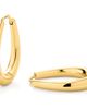 D.LOUISE D.LOUISE Tapered Oval Hoop Earrings - 1