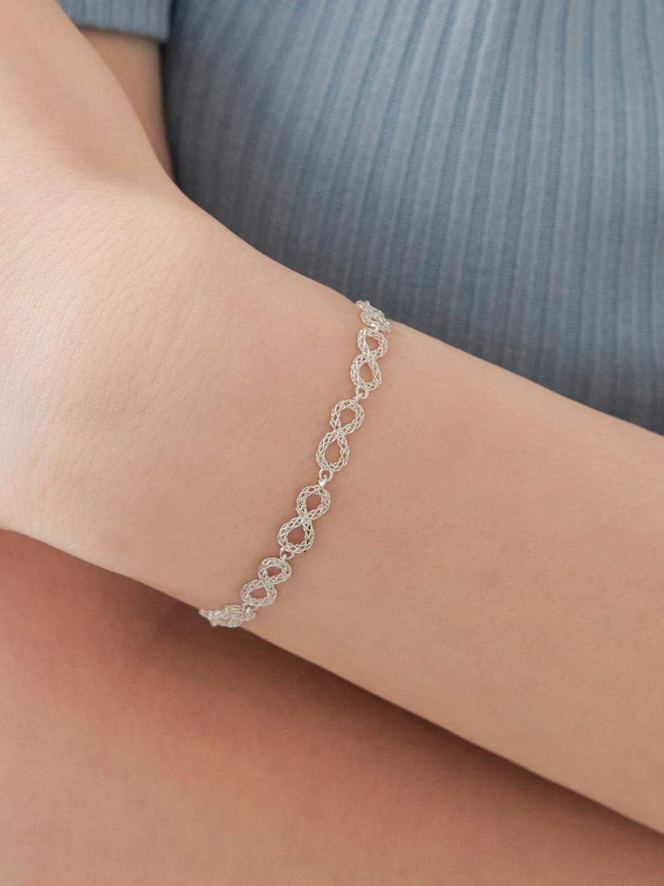 dmoment Evelyn 925 Silver Bracelet