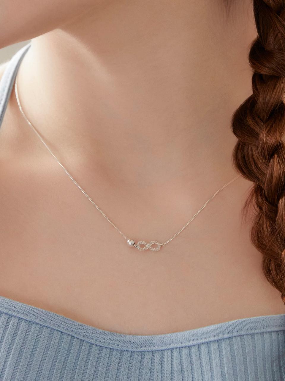 dmoment Evelyn B 925 Silver Necklace