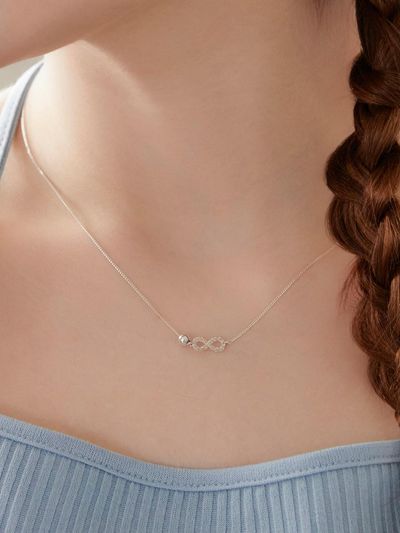 dmoment Evelyn B 925 Silver Necklace
