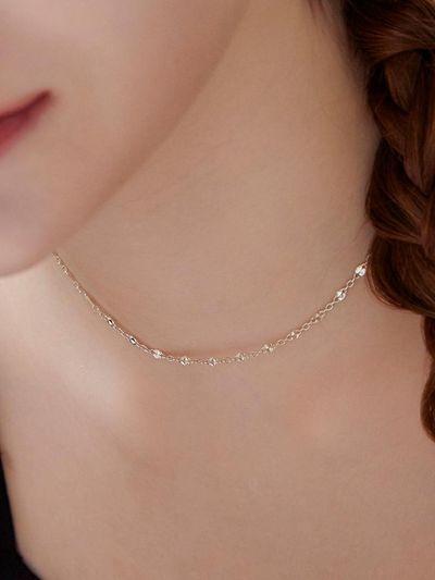 dmoment Nadia 925 Silver Choker