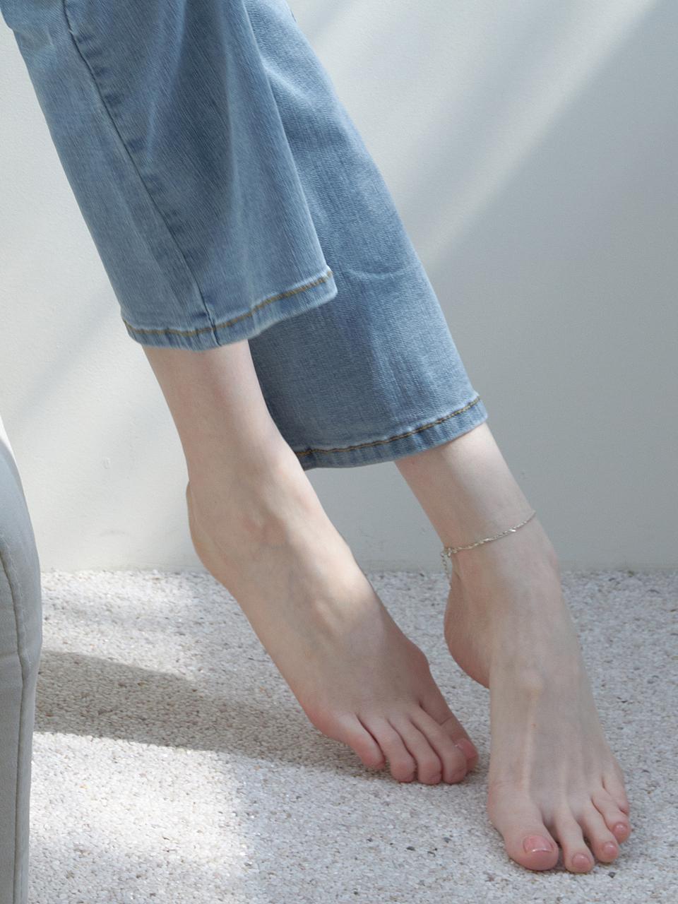 dmoment Sterling Korean Made 925 Silver Anklet (DT23SAS5)