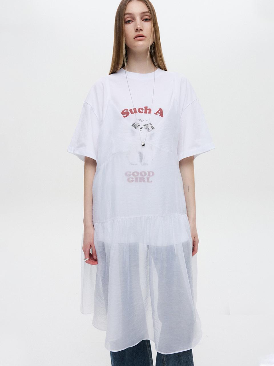 DNSR Women Layered Slip Dress [White]
