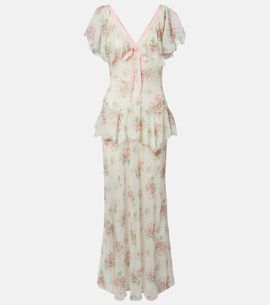 Doen DÃ´en Amelisse floral silk georgette maxi dress