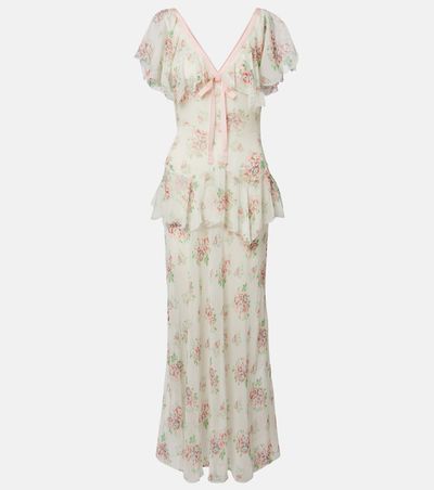 Doen DÃ´en Amelisse floral silk georgette maxi dress