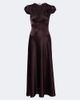 Doen Dôen Coraline lace-trimmed silk satin midi dress - 1