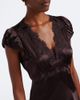 Doen Dôen Coraline lace-trimmed silk satin midi dress - 3