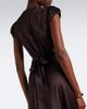 Doen Dôen Coraline lace-trimmed silk satin midi dress - 5