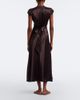 Doen Dôen Coraline lace-trimmed silk satin midi dress - 6