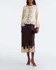 Doen Dôen Elowen lace-trimmed silk satin midi skirt - 2