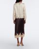 Doen Dôen Elowen lace-trimmed silk satin midi skirt - 6