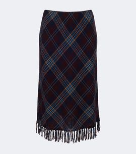 Doen Dôen Elowette fringed plaid midi skirt