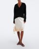 Doen Dôen Elowette lace-trimmed silk satin midi skirt - 2