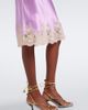 Doen Dôen Elowette lace-trimmed silk slip skirt - 4