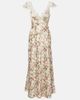 Doen DÃ´en Fiona lace-trimmed silk midi dress - 1