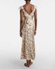 Doen DÃ´en Fiona lace-trimmed silk midi dress - 3