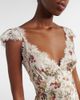 Doen DÃ´en Fiona lace-trimmed silk midi dress - 4