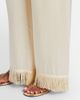 Doen DÃ´en Lavon fringed silk satin wide-leg pants - 4