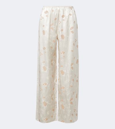 Doen Dôen Lavona floral jacquard wide-leg pants