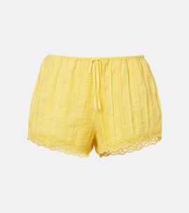 Doen DÃ´en Leda lace-trimmed shorts