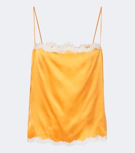 Doen Dôen Loure lace-trimmed silk satin camisole