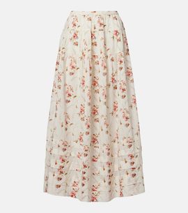 Doen DÃ´en Marie floral cotton maxi skirt